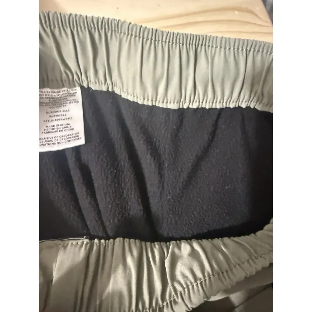 Eddie Bauer Boys Fleece Lined Joggers Green Colorway Size XL 14/16 Outdoor